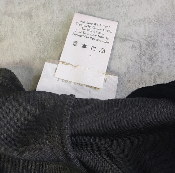 Coldwater Creek Velvet Maxi Dress Womens PM Black Lace Witchy Whimsigoth Fall - Picture 9 of 15